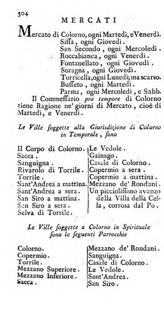 Diario di Colorno per l'anno 1777.[-1802.] nel quale trovansi segnate tutte le funzioni ecclesiastiche e tutte le indulgenze, oltre alla dichiarazione di varie cose necessarie, dilettevoli ed utili agli abitanti di Colorno a cui comodo, e uantaggio principalmente è stato composto