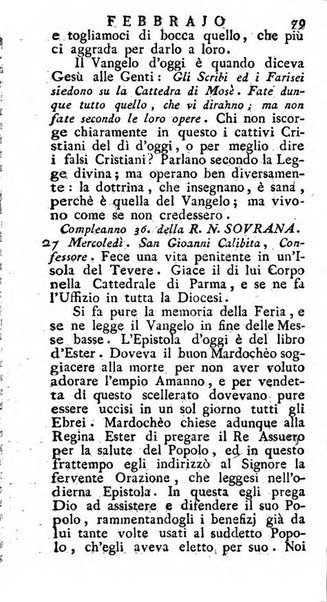 Diario di Colorno per l'anno 1777.[-1802.] nel quale trovansi segnate tutte le funzioni ecclesiastiche e tutte le indulgenze, oltre alla dichiarazione di varie cose necessarie, dilettevoli ed utili agli abitanti di Colorno a cui comodo, e uantaggio principalmente è stato composto