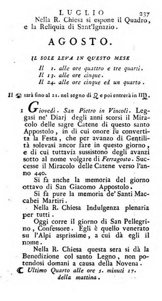 Diario di Colorno per l'anno 1777.[-1802.] nel quale trovansi segnate tutte le funzioni ecclesiastiche e tutte le indulgenze, oltre alla dichiarazione di varie cose necessarie, dilettevoli ed utili agli abitanti di Colorno a cui comodo, e uantaggio principalmente è stato composto