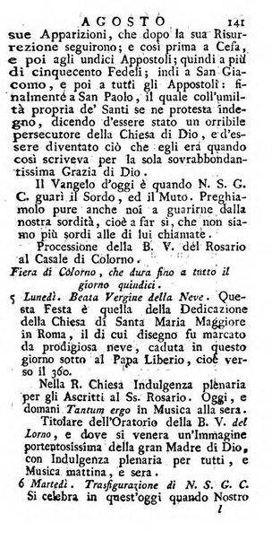 Diario di Colorno per l'anno 1777.[-1802.] nel quale trovansi segnate tutte le funzioni ecclesiastiche e tutte le indulgenze, oltre alla dichiarazione di varie cose necessarie, dilettevoli ed utili agli abitanti di Colorno a cui comodo, e uantaggio principalmente è stato composto