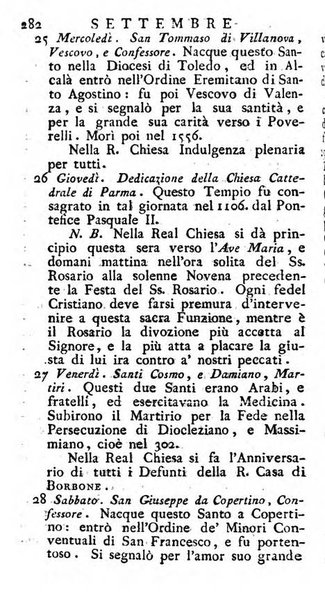 Diario di Colorno per l'anno 1777.[-1802.] nel quale trovansi segnate tutte le funzioni ecclesiastiche e tutte le indulgenze, oltre alla dichiarazione di varie cose necessarie, dilettevoli ed utili agli abitanti di Colorno a cui comodo, e uantaggio principalmente è stato composto