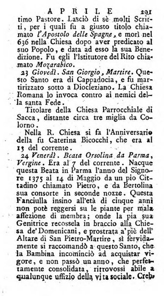 Diario di Colorno per l'anno 1777.[-1802.] nel quale trovansi segnate tutte le funzioni ecclesiastiche e tutte le indulgenze, oltre alla dichiarazione di varie cose necessarie, dilettevoli ed utili agli abitanti di Colorno a cui comodo, e uantaggio principalmente è stato composto