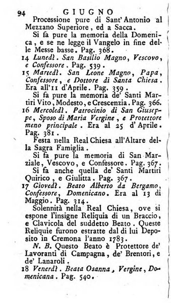 Diario di Colorno per l'anno 1777.[-1802.] nel quale trovansi segnate tutte le funzioni ecclesiastiche e tutte le indulgenze, oltre alla dichiarazione di varie cose necessarie, dilettevoli ed utili agli abitanti di Colorno a cui comodo, e uantaggio principalmente è stato composto