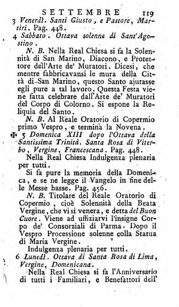 Diario di Colorno per l'anno 1777.[-1802.] nel quale trovansi segnate tutte le funzioni ecclesiastiche e tutte le indulgenze, oltre alla dichiarazione di varie cose necessarie, dilettevoli ed utili agli abitanti di Colorno a cui comodo, e uantaggio principalmente è stato composto