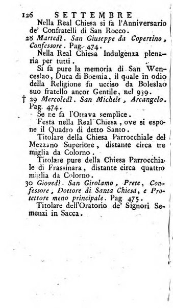 Diario di Colorno per l'anno 1777.[-1802.] nel quale trovansi segnate tutte le funzioni ecclesiastiche e tutte le indulgenze, oltre alla dichiarazione di varie cose necessarie, dilettevoli ed utili agli abitanti di Colorno a cui comodo, e uantaggio principalmente è stato composto