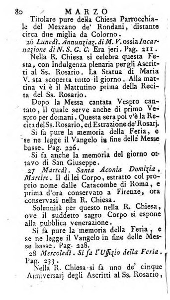 Diario di Colorno per l'anno 1777.[-1802.] nel quale trovansi segnate tutte le funzioni ecclesiastiche e tutte le indulgenze, oltre alla dichiarazione di varie cose necessarie, dilettevoli ed utili agli abitanti di Colorno a cui comodo, e uantaggio principalmente è stato composto