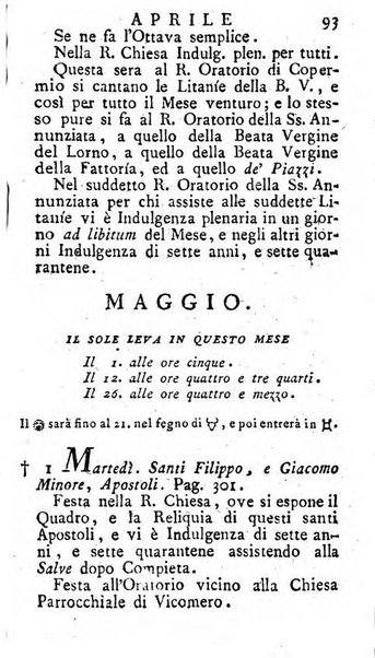 Diario di Colorno per l'anno 1777.[-1802.] nel quale trovansi segnate tutte le funzioni ecclesiastiche e tutte le indulgenze, oltre alla dichiarazione di varie cose necessarie, dilettevoli ed utili agli abitanti di Colorno a cui comodo, e uantaggio principalmente è stato composto