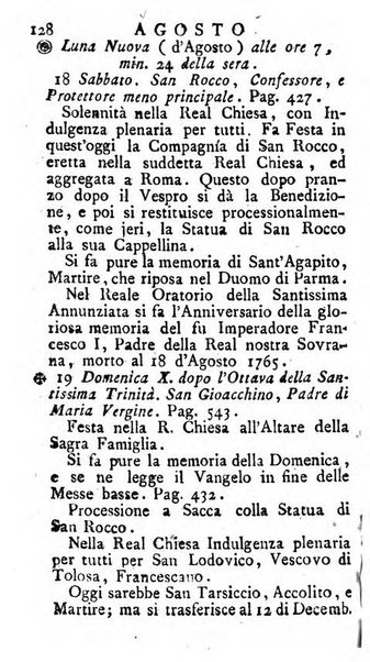 Diario di Colorno per l'anno 1777.[-1802.] nel quale trovansi segnate tutte le funzioni ecclesiastiche e tutte le indulgenze, oltre alla dichiarazione di varie cose necessarie, dilettevoli ed utili agli abitanti di Colorno a cui comodo, e uantaggio principalmente è stato composto