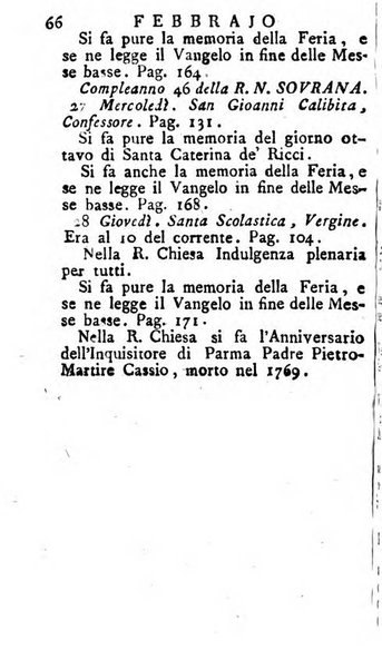 Diario di Colorno per l'anno 1777.[-1802.] nel quale trovansi segnate tutte le funzioni ecclesiastiche e tutte le indulgenze, oltre alla dichiarazione di varie cose necessarie, dilettevoli ed utili agli abitanti di Colorno a cui comodo, e uantaggio principalmente è stato composto