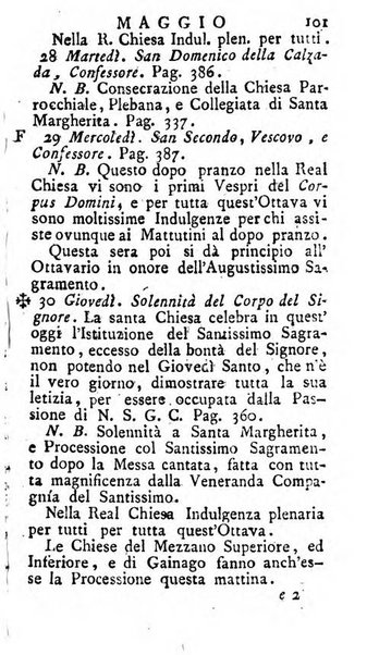 Diario di Colorno per l'anno 1777.[-1802.] nel quale trovansi segnate tutte le funzioni ecclesiastiche e tutte le indulgenze, oltre alla dichiarazione di varie cose necessarie, dilettevoli ed utili agli abitanti di Colorno a cui comodo, e uantaggio principalmente è stato composto