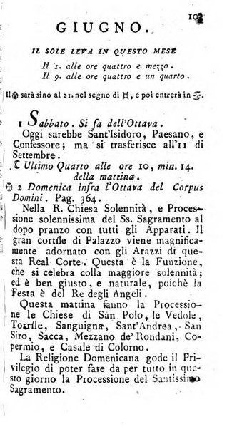 Diario di Colorno per l'anno 1777.[-1802.] nel quale trovansi segnate tutte le funzioni ecclesiastiche e tutte le indulgenze, oltre alla dichiarazione di varie cose necessarie, dilettevoli ed utili agli abitanti di Colorno a cui comodo, e uantaggio principalmente è stato composto