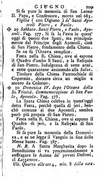 Diario di Colorno per l'anno 1777.[-1802.] nel quale trovansi segnate tutte le funzioni ecclesiastiche e tutte le indulgenze, oltre alla dichiarazione di varie cose necessarie, dilettevoli ed utili agli abitanti di Colorno a cui comodo, e uantaggio principalmente è stato composto