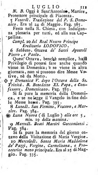 Diario di Colorno per l'anno 1777.[-1802.] nel quale trovansi segnate tutte le funzioni ecclesiastiche e tutte le indulgenze, oltre alla dichiarazione di varie cose necessarie, dilettevoli ed utili agli abitanti di Colorno a cui comodo, e uantaggio principalmente è stato composto