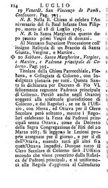 Diario di Colorno per l'anno 1777.[-1802.] nel quale trovansi segnate tutte le funzioni ecclesiastiche e tutte le indulgenze, oltre alla dichiarazione di varie cose necessarie, dilettevoli ed utili agli abitanti di Colorno a cui comodo, e uantaggio principalmente è stato composto