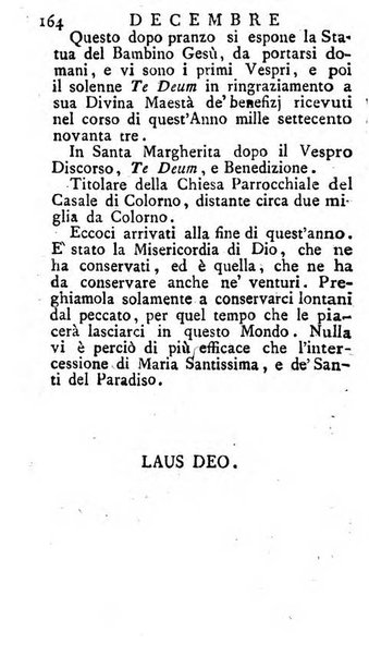 Diario di Colorno per l'anno 1777.[-1802.] nel quale trovansi segnate tutte le funzioni ecclesiastiche e tutte le indulgenze, oltre alla dichiarazione di varie cose necessarie, dilettevoli ed utili agli abitanti di Colorno a cui comodo, e uantaggio principalmente è stato composto