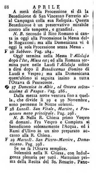 Diario di Colorno per l'anno 1777.[-1802.] nel quale trovansi segnate tutte le funzioni ecclesiastiche e tutte le indulgenze, oltre alla dichiarazione di varie cose necessarie, dilettevoli ed utili agli abitanti di Colorno a cui comodo, e uantaggio principalmente è stato composto