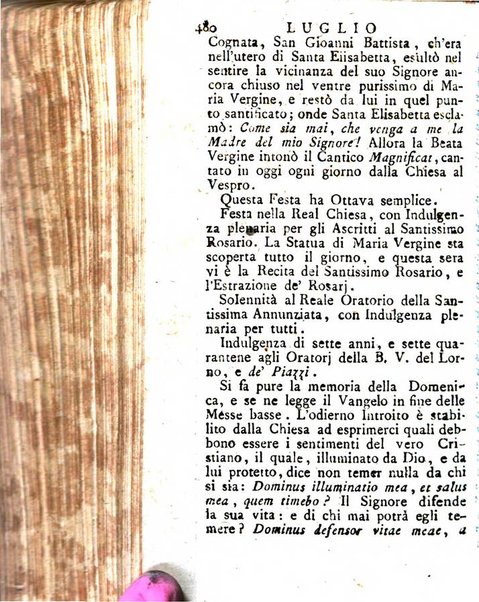 Diario di Colorno per l'anno 1777.[-1802.] nel quale trovansi segnate tutte le funzioni ecclesiastiche e tutte le indulgenze, oltre alla dichiarazione di varie cose necessarie, dilettevoli ed utili agli abitanti di Colorno a cui comodo, e uantaggio principalmente è stato composto