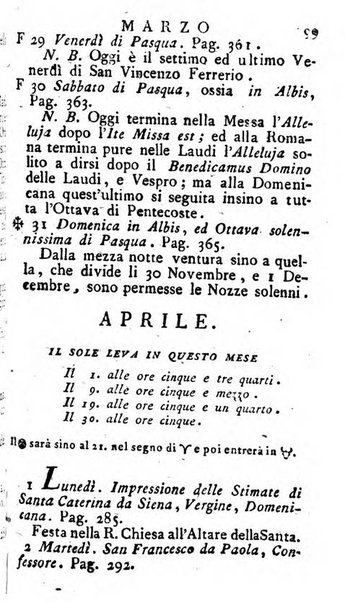 Diario di Colorno per l'anno 1777.[-1802.] nel quale trovansi segnate tutte le funzioni ecclesiastiche e tutte le indulgenze, oltre alla dichiarazione di varie cose necessarie, dilettevoli ed utili agli abitanti di Colorno a cui comodo, e uantaggio principalmente è stato composto