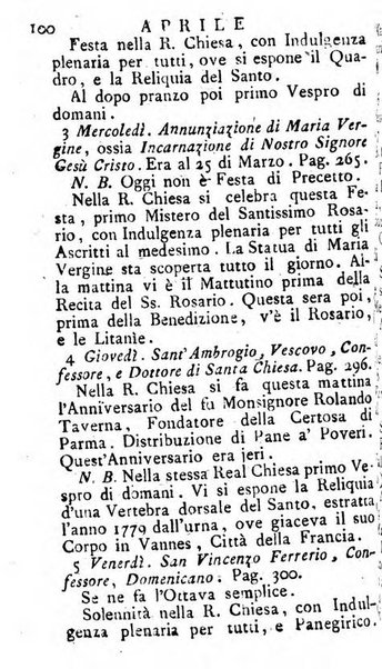 Diario di Colorno per l'anno 1777.[-1802.] nel quale trovansi segnate tutte le funzioni ecclesiastiche e tutte le indulgenze, oltre alla dichiarazione di varie cose necessarie, dilettevoli ed utili agli abitanti di Colorno a cui comodo, e uantaggio principalmente è stato composto