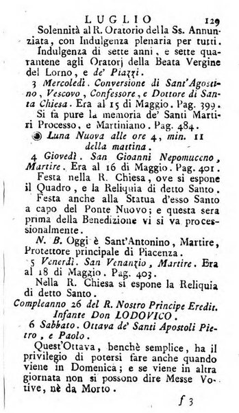 Diario di Colorno per l'anno 1777.[-1802.] nel quale trovansi segnate tutte le funzioni ecclesiastiche e tutte le indulgenze, oltre alla dichiarazione di varie cose necessarie, dilettevoli ed utili agli abitanti di Colorno a cui comodo, e uantaggio principalmente è stato composto