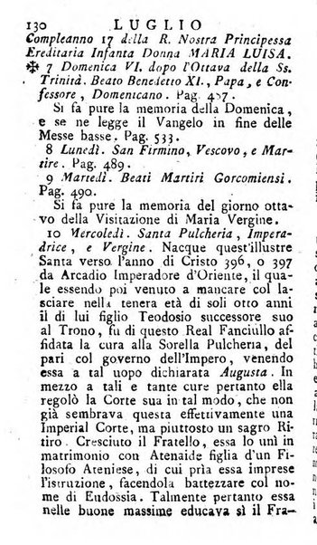 Diario di Colorno per l'anno 1777.[-1802.] nel quale trovansi segnate tutte le funzioni ecclesiastiche e tutte le indulgenze, oltre alla dichiarazione di varie cose necessarie, dilettevoli ed utili agli abitanti di Colorno a cui comodo, e uantaggio principalmente è stato composto