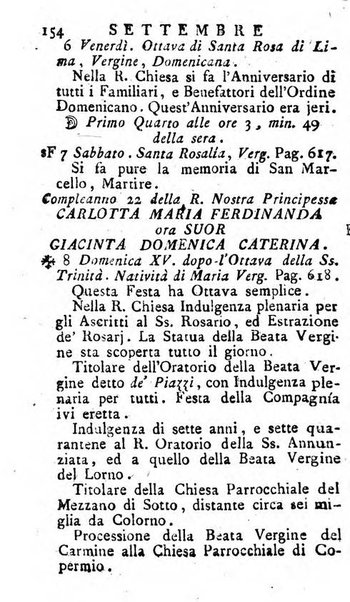 Diario di Colorno per l'anno 1777.[-1802.] nel quale trovansi segnate tutte le funzioni ecclesiastiche e tutte le indulgenze, oltre alla dichiarazione di varie cose necessarie, dilettevoli ed utili agli abitanti di Colorno a cui comodo, e uantaggio principalmente è stato composto