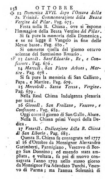 Diario di Colorno per l'anno 1777.[-1802.] nel quale trovansi segnate tutte le funzioni ecclesiastiche e tutte le indulgenze, oltre alla dichiarazione di varie cose necessarie, dilettevoli ed utili agli abitanti di Colorno a cui comodo, e uantaggio principalmente è stato composto