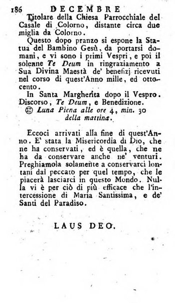 Diario di Colorno per l'anno 1777.[-1802.] nel quale trovansi segnate tutte le funzioni ecclesiastiche e tutte le indulgenze, oltre alla dichiarazione di varie cose necessarie, dilettevoli ed utili agli abitanti di Colorno a cui comodo, e uantaggio principalmente è stato composto