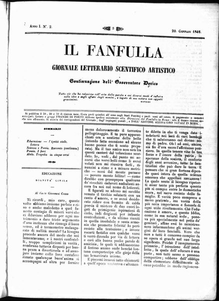 Fanfulla : giornale letterario, scientifico, artistico