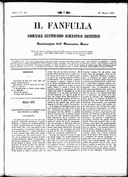 Fanfulla : giornale letterario, scientifico, artistico