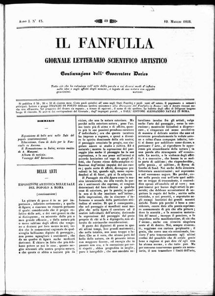 Fanfulla : giornale letterario, scientifico, artistico