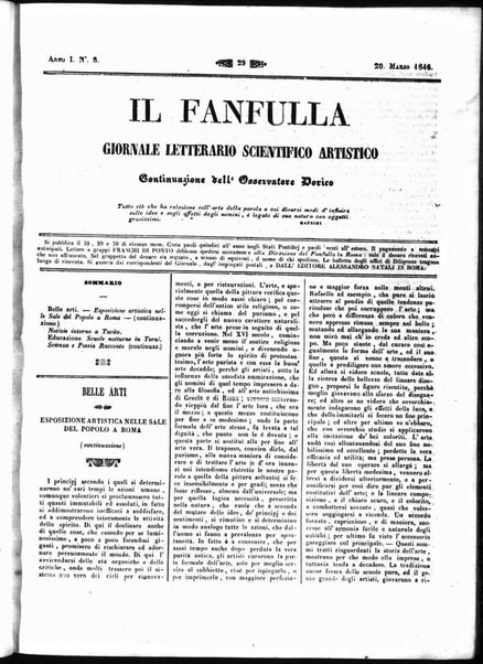 Fanfulla : giornale letterario, scientifico, artistico