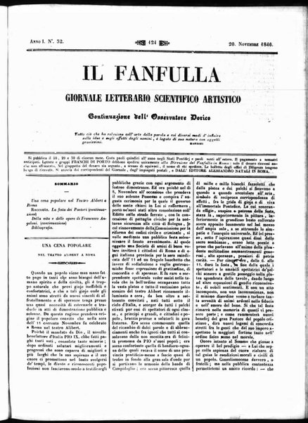 Fanfulla : giornale letterario, scientifico, artistico