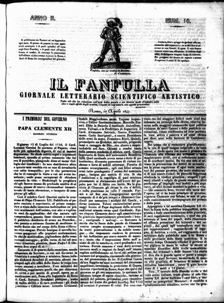 Fanfulla : giornale letterario, scientifico, artistico