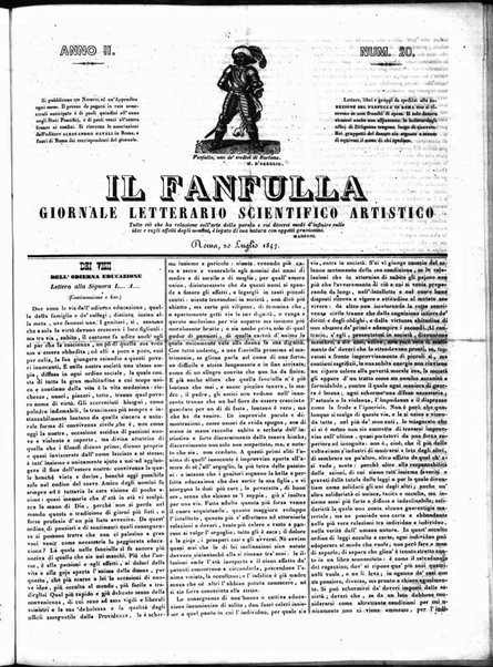 Fanfulla : giornale letterario, scientifico, artistico