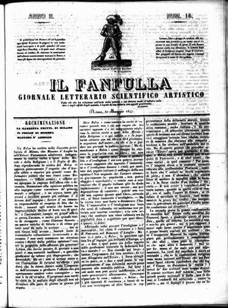 Fanfulla : giornale letterario, scientifico, artistico