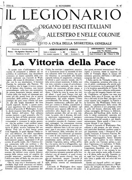 I fasci italiani all'estero bollettino della segreteria generale