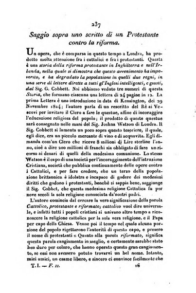 Giornale degli apologisti della religione cattolica