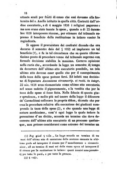 Giornale del Foro in cui si raccolgono le più importanti regiudicate dei supremi tribunali di Roma e dello Stato pontificio in materia civile