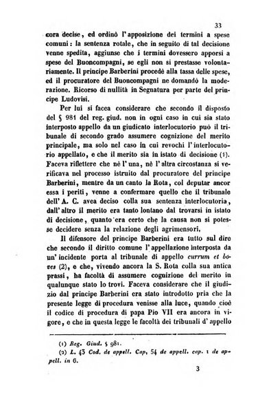 Giornale del Foro in cui si raccolgono le più importanti regiudicate dei supremi tribunali di Roma e dello Stato pontificio in materia civile