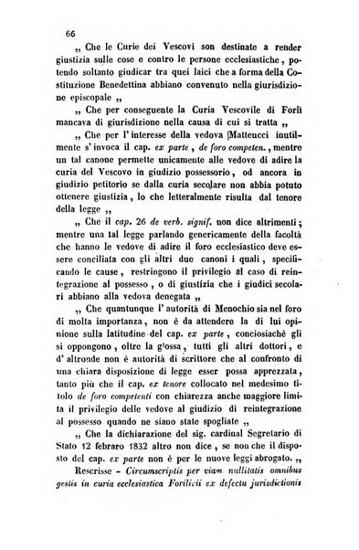 Giornale del Foro in cui si raccolgono le più importanti regiudicate dei supremi tribunali di Roma e dello Stato pontificio in materia civile