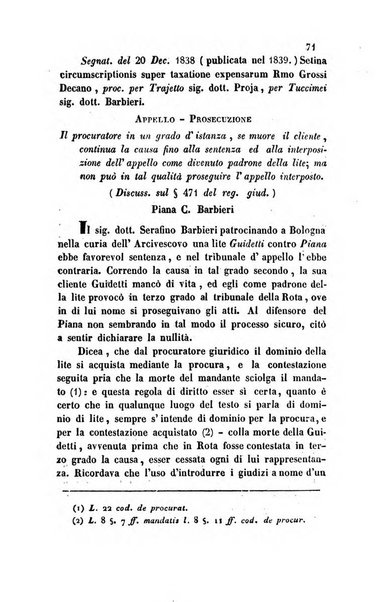 Giornale del Foro in cui si raccolgono le più importanti regiudicate dei supremi tribunali di Roma e dello Stato pontificio in materia civile