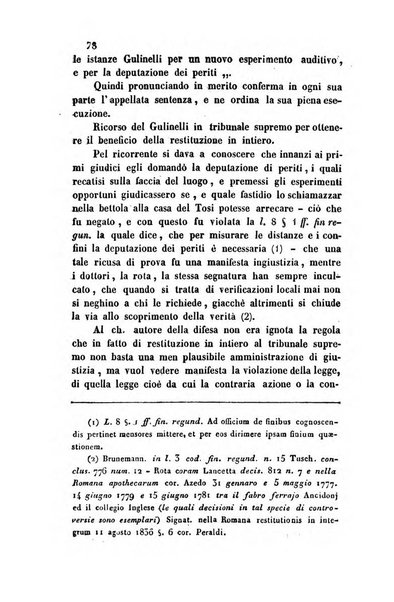 Giornale del Foro in cui si raccolgono le più importanti regiudicate dei supremi tribunali di Roma e dello Stato pontificio in materia civile