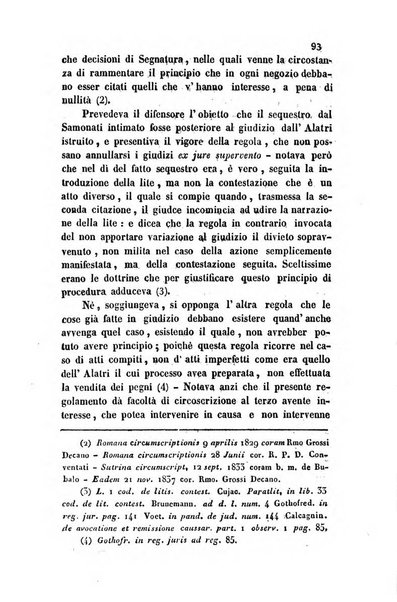 Giornale del Foro in cui si raccolgono le più importanti regiudicate dei supremi tribunali di Roma e dello Stato pontificio in materia civile