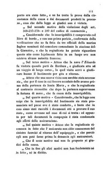 Giornale del Foro in cui si raccolgono le più importanti regiudicate dei supremi tribunali di Roma e dello Stato pontificio in materia civile