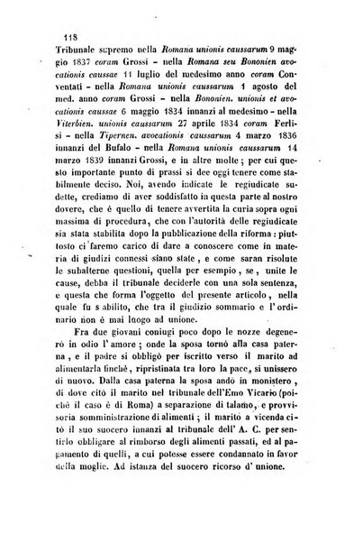 Giornale del Foro in cui si raccolgono le più importanti regiudicate dei supremi tribunali di Roma e dello Stato pontificio in materia civile