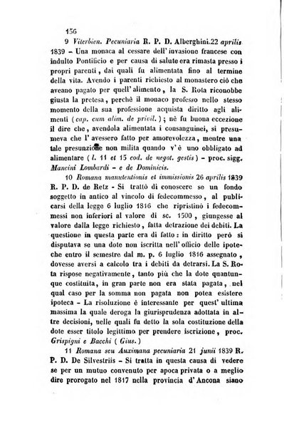 Giornale del Foro in cui si raccolgono le più importanti regiudicate dei supremi tribunali di Roma e dello Stato pontificio in materia civile