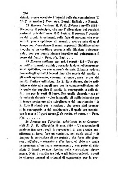 Giornale del Foro in cui si raccolgono le più importanti regiudicate dei supremi tribunali di Roma e dello Stato pontificio in materia civile