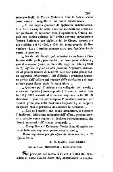 Giornale del Foro in cui si raccolgono le più importanti regiudicate dei supremi tribunali di Roma e dello Stato pontificio in materia civile