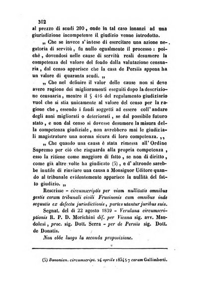 Giornale del Foro in cui si raccolgono le più importanti regiudicate dei supremi tribunali di Roma e dello Stato pontificio in materia civile